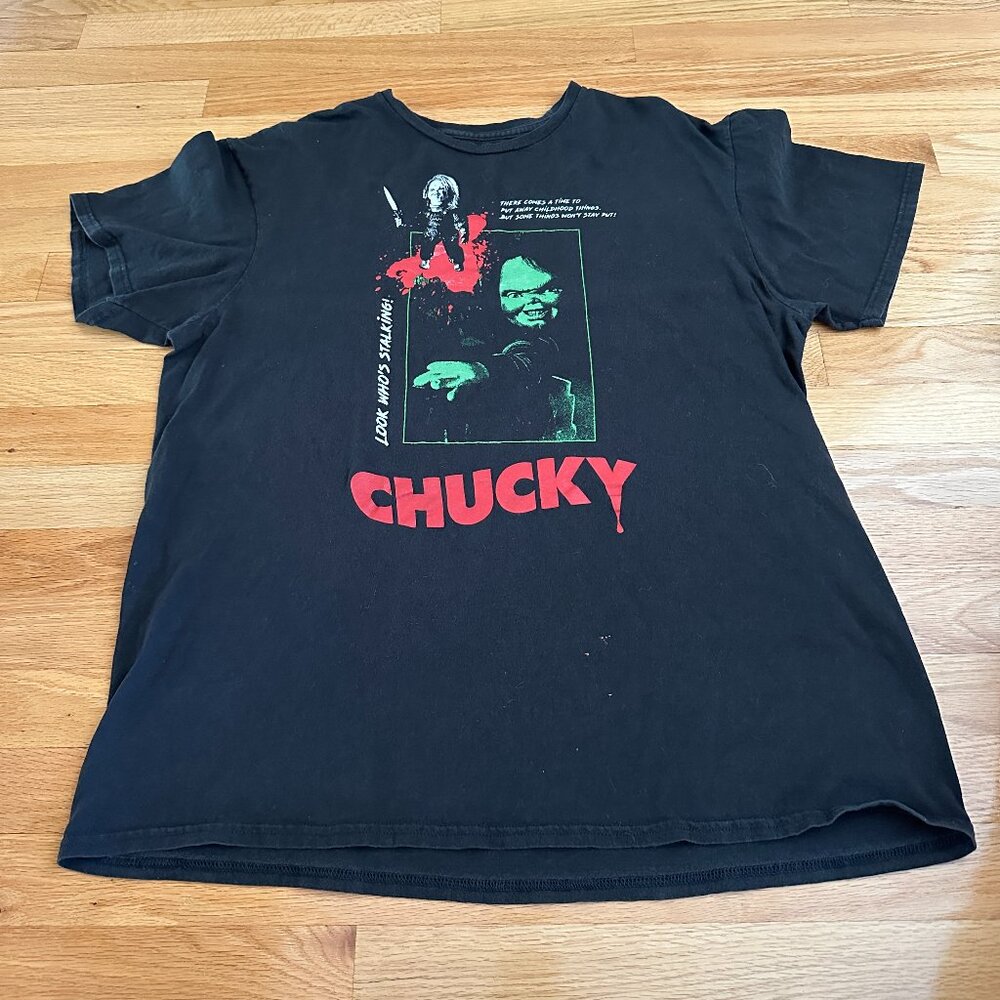 CHUCKY Child's Play Black Tee Size XL